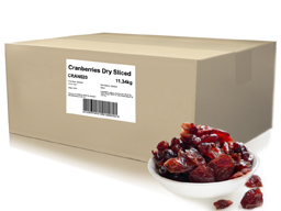 Cranberries Dry Sliced USA 11.34kg