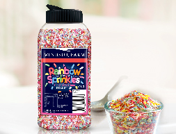 Rainbow Sprinkles Natural POL 1.5mm 750g Jar