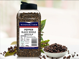 Pepper Black Whole 500g Jar